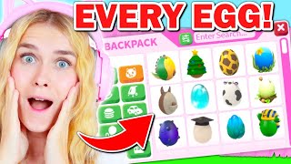 Hatching EVERY Egg In Adopt Me Roblox [upl. by Atined]