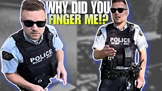 Officer Loses It When He Gets The FINGER [upl. by Hulburt]