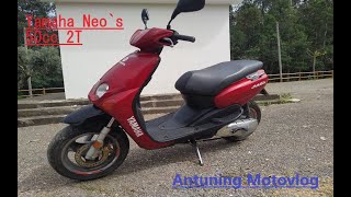 Yamaha Neos 50cc 2T Review Top speed [upl. by Collayer]