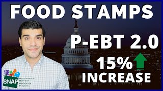 SNAP Food Stamps Pandemic EBT 2 PEBT amp Food Stamp Benefits Increase 2021 13 States Approved [upl. by Eanil]