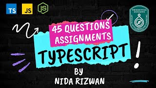 Typescript project for beginners  typescript to Javascript   45 Assignment [upl. by Eilrak]