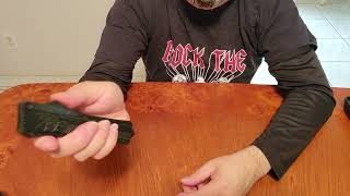 Review  Cobratec CTK1 Large Black Handle Drop Point Blade [upl. by Afirahs]