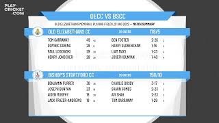 Hertfordshire Sunday T20 Competition  Grand Final  Old Elizabethans CC v Bishops Stortford CC [upl. by Searle]