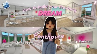 How To BUILD your DREAM BLOXBURG PENTHOUSE Super Easy 🏙️ [upl. by Finbar]