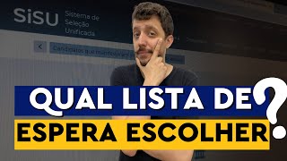 COMO ESCOLHER A LISTA DE ESPERA CERTA NO SISU 2024 [upl. by Sergeant]