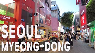 Friday evening Myeongdong street scene  금요일 저녁 명동 거리 [upl. by Oj]