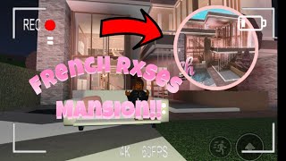 I BUILT THE FRENCHRXSES BLUSH MODERN MANSION House tour [upl. by Dorcea]