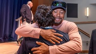 Tiger Woods attends son Charlie’s state golf championship ring ceremony with exwife Elin Nordegren [upl. by Drofwarc]