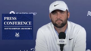 Scottie Scheffler Press Conference  2024 PGA Championship Round 2 [upl. by Anirat]