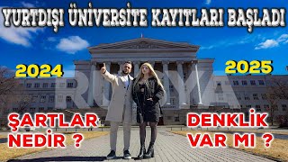 RUSYADA ÜNİVERSİTE OKUMAK  GÜNCEL ŞARTLAR 20242025 [upl. by Yeslaehc]