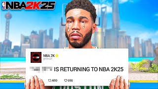 NBA 2K25 SAD NEWS… [upl. by Racklin]