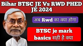 Bihar BTSC JE Vs RWD PHED JE 2024 [upl. by Posehn336]