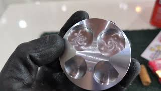 Raider150 STD 62mm Dome piston forged Ceramic block [upl. by Chlores656]