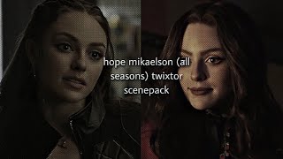 hope mikaelson all seasons twixtor scenepack [upl. by Ydnam394]