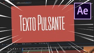 Tutorial AFTER EFFECTS Efeito de Texto Tremido Pulsando jittery text [upl. by Symon721]