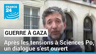 Les étudiants contre la guerre à Gaza  un dialogue sest ouvert à Sciences Po Paris [upl. by Kaslik]