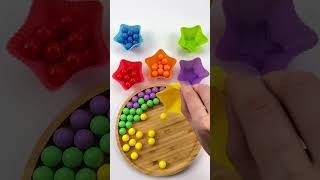 ASMR Wooden Bowl Filling  Wooden Balls and Colorful Bowls marblerun satisfying [upl. by Nnylacissej116]