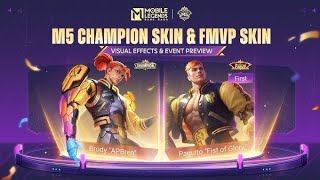 Visual Effects M5 Champion Skin amp FMVP Skin Mobile Legends [upl. by Carper]