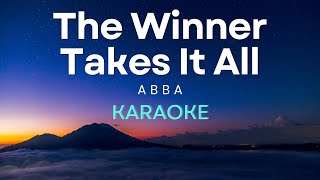 ABBA  The Winner Takes It All Karaoke [upl. by Lirpa840]