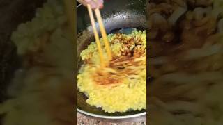 Korean carbonara noodles ✨ song newsong love punjabisong music noodles dance korean [upl. by Cailean927]