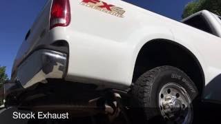 2003 Ford F250 V10 Flowmaster 70 Series Big Block Muffler [upl. by Adnil]