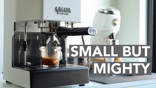 GAGGIA CLASSIC PRO  Small But Mighty Home Espresso [upl. by Lyris]