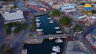 Independence Square from above  Barbados  4K [upl. by Dranyl363]