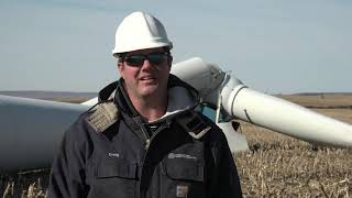 Basin Electrics first South Dakota wind turbines dropped [upl. by Coombs]