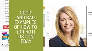 eBay selling tips Examples of good and bad eBay listings [upl. by Naiditch585]