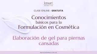 Conocimientos básicos para la Formulación en Cosmética [upl. by Hanleigh698]