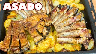 Cómo hacer CORDERO ASADO con PATATAS al HORNO ELECTRICO  Ternasco asado ✅ [upl. by Namhar18]