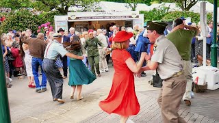 Haworth 1940s War Weekend May 2022 Its Party time in Yorkshire 40s Music amp Dance HD Vid 12 [upl. by Rrats]