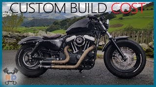 Harley Davidson Sportster FortyEight 1200 Custom Build Cost [upl. by Eijneb130]