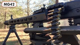 Shooting an MG42 at regular speed AND 240 frames per second [upl. by Austine]