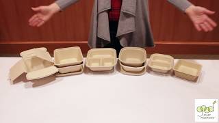 DEMO Compostable Fiber ToGo Boxes [upl. by Lubeck207]