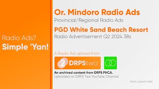 PGD White Sand Beach Resort Radio Ad Q2 2024 38s Oriental Mindoro ST [upl. by Rie]