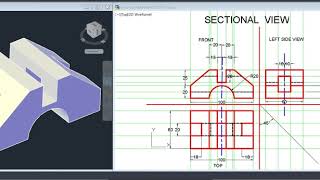 Sectional View in Engineering Drawing [upl. by Noillid147]