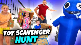 Rainbow Friends in Real Life Steal Our Surprise Eggs Toy Scavenger Hunt [upl. by Brennan]