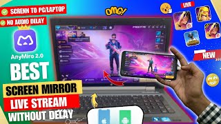 Best Screen Mirroring Software for Live Stream Free Fire on PC with OBS  AnyMiro 20 [upl. by Suilenroc]