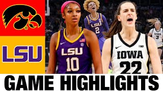 1 Iowa vs 3 LSU Highlights  2024 NCAA Womens Basketball Championship  Elite 8 [upl. by Dorlisa]