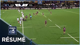 PRO D2 Saison 20232024 J17  Résumé Soyaux Angouleme XV  Colomiers Rugby [upl. by Ainival]