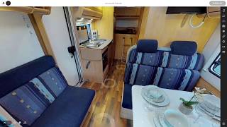 Dethleffs Sunlight T65 Motorhome WalkThrough 3D Tour [upl. by Kassi]