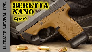 Beretta Nano Pocket Pistol  Review  Best Mini 9mm Handgun for Survival  Bug Out  Self Defense [upl. by Otilia242]