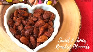 Honey Roasted Almonds  How to Airfry almonds Sweet and Spicy AlmondsChristmas gifts [upl. by Artemla]