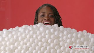 Students See The Cost of College In PingPong Balls  Presented by BuzzFeed amp Thrivent [upl. by Ykcir]