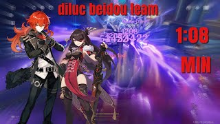 genshin impact diluc beidou team vs abyss 12  lector [upl. by Daniel216]