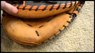 Wilson A1000 Catchers Mitt Glove Relace  Before and After Glove Repair [upl. by Comfort967]