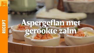 Aspergeflan met gerookte zalm [upl. by Ydaj]