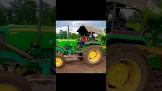 Stree 2 new song John Deere tractor full power tractor pulling short videoyoutubeshorts viralshort [upl. by Nale]