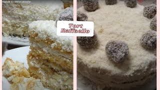 Tort RaffaelloPandispan cu fulgi de cocos si migdale cu crema ganache [upl. by Udelle136]